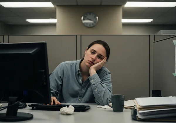 Employee experiencing burnout and career disengagement.