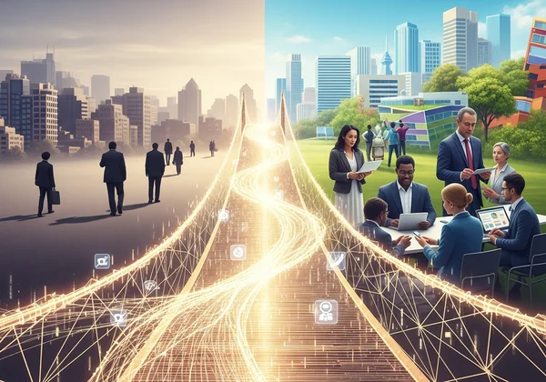 A bridge connecting a past job to a future career