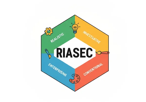RIASEC Holland Code hexagonal diagram