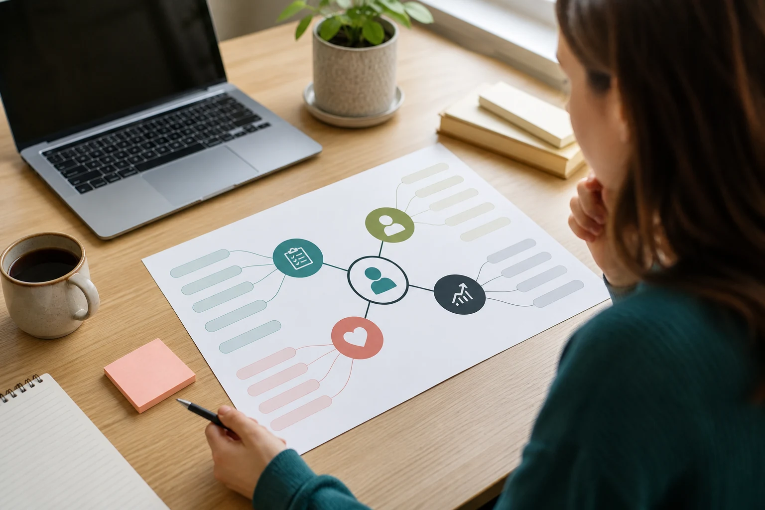 Career clarity worksheet with occupation map